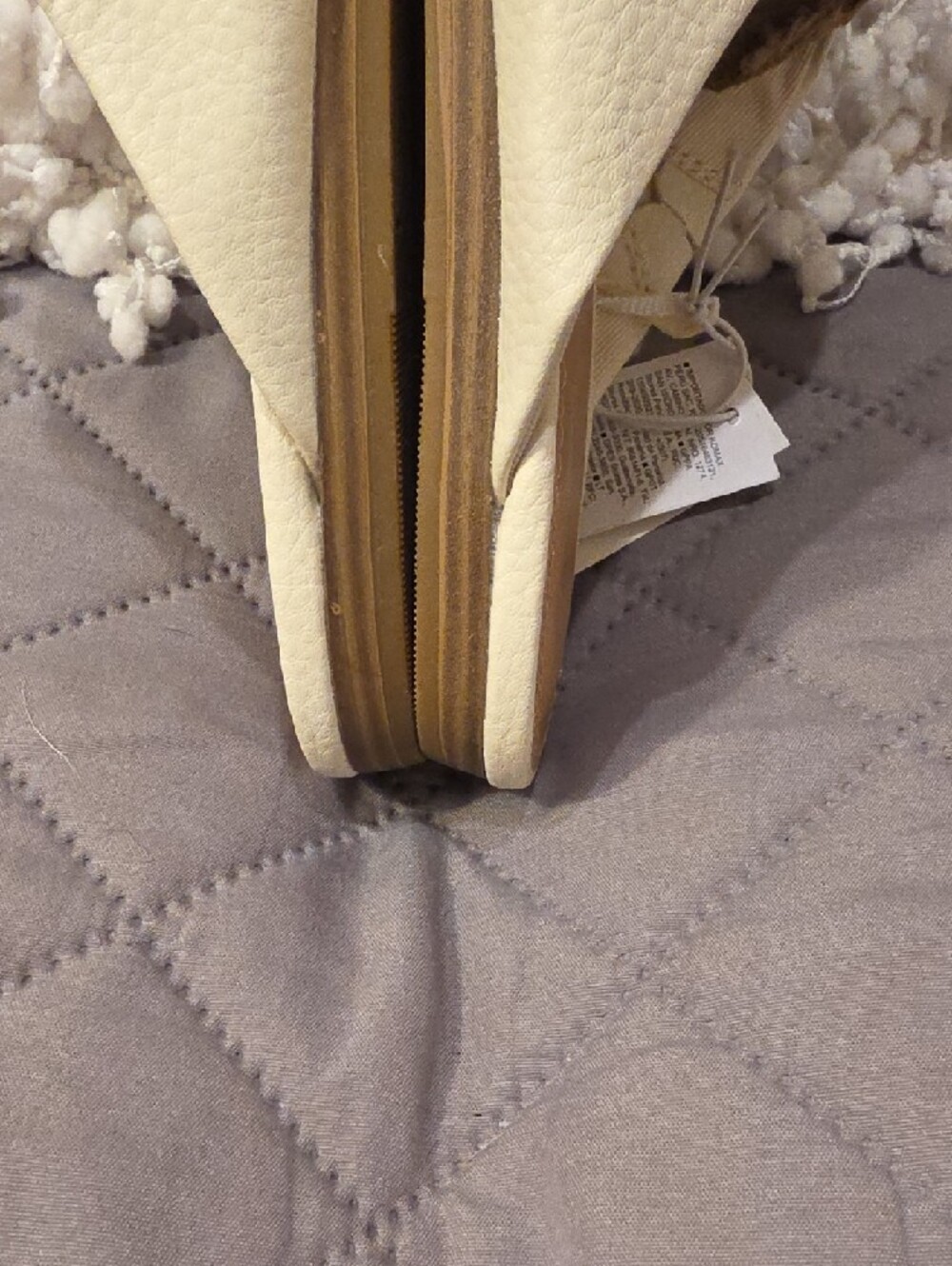 Old Navy Cream Faux Leather Slip-On Pointed Mules - Picture 9 of 16